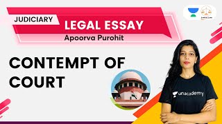 Contempt of Court  Legal Essay  Apoorva Purohit  Linking Laws [upl. by Annadroj]