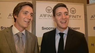 Harry Potter twins interview James and Oliver Phelps on getting recognised Potter reunion and golf [upl. by Elleinad]