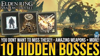 Elden Ring DLC 10 Secret Bosses YOU DONT WANNA MISS Insane Rewards [upl. by Nonarb]