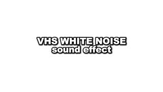 VHS WHITE NOISE Sound Effect  Windy Window Sounds [upl. by Schuh]