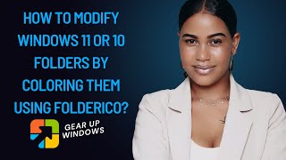 How to Modify Windows 11 or 10 Folders by Coloring them using FolderIco [upl. by Ahso650]