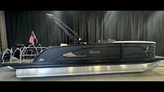 BlackedOut SMOOTH Tritoon Available Now at MarineMax Crosslake 23FT Barletta Lusso w Bed Lounger [upl. by Woodhead]