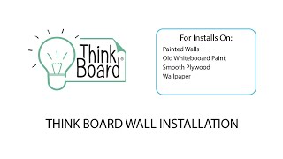 Think Board Install Video [upl. by Reeve]