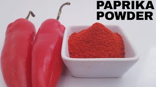 HOW TO MAKE PAPRIKA POWDER AT HOME ll Homemade Paprika Powder  One ingredient Recipe [upl. by Modestia613]