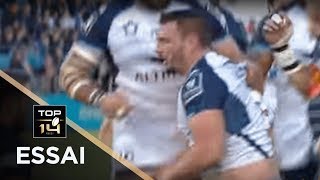 TOP 14  Essai Louis PICAMOLES MHR  Agen  Montpellier  J19  Saison 20172018 [upl. by Gallenz329]