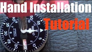 Watch Hands Installation TUTORIAL  How To Attach Watch Hands To A Movement [upl. by Haek993]