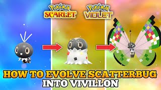 How To Evolve Scatterbug Into Spewpa And Vivillon In Pokemom Scarlet and Violet [upl. by Nerrad]