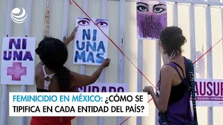 Feminicidio en México ¿Cómo se tipifica en cada entidad del país [upl. by Liek792]