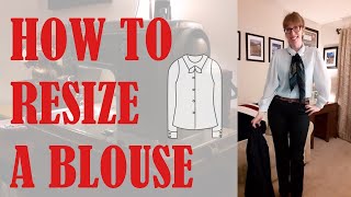 ✔️♻️ HOW TO RESIZE A BLOUSE  SHOULDER PADS BEGONE ♻️✔️ BUDGETSEW [upl. by Nawad793]