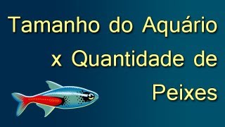 Tamanho do Aquário x Quantidade de Peixes super população [upl. by Jenkel853]