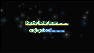 Phir le aaya dil  Female  Karaoke with Lyrics [upl. by Arbmahs]