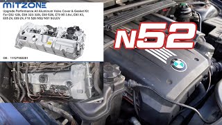 2008 BMW 328xi Mitzone N52 Aluminum Valve Cover Replacement [upl. by Timon]