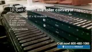 For Sale Rapistan Belt Driven Live Roller amp Gravity Conveyor [upl. by Anikram]