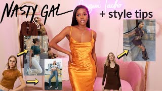 NASTY GAL TRY ON HAUL  Styling Tips  First Impressions [upl. by Reiss]