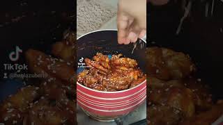 BBQ wings foodie wings bbq full recipe coming soon [upl. by Audly]