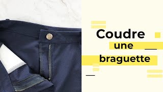 Tuto couture  coudre une braguette de pantalon [upl. by Blount]