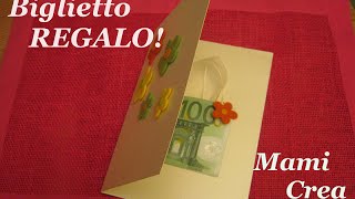 Idea regalo BIGLIETTO AUGURI SOLDI  Mami Crea [upl. by Francis15]