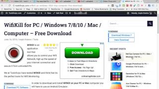 WifiKill for PC  Windows 7810 and Mac OS X  Download Free [upl. by Oiludbo]