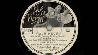 Pola Negri MAZURKA Odeon 1935 [upl. by Putscher]