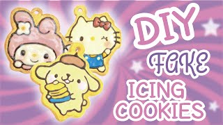 DIY Fake Icing Cookies Tutorial  Easy and Fun [upl. by Hays723]