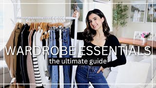 How to Build Your Wardrobe From Scratch 2022  Wardrobe Basics Every Closet Needs [upl. by Adeirf133]