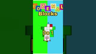 Dozenalblocks intro  duodecimal from 0 to 2 do shorts numberblocks dozenalblocks [upl. by Steffi]