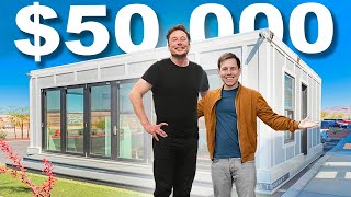 Touring Elon Musk’s 50000 Tiny Home [upl. by Ricoriki]