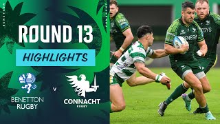 Benetton Rugby v Connacht  Instant Highlights  Round 13  URC 202324 [upl. by Anihc766]