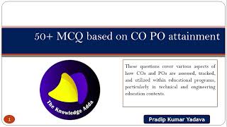 50 MustKnow MCQs on CO amp PO Attainment [upl. by Gerfen]