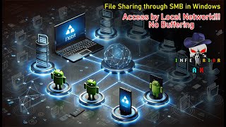 Share files between computers and Android Windows 10  InferiorAK [upl. by Snahc458]