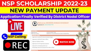 NSP Scholarship 202223 Payment Update  Live Call Recordig  Payment Date FreshRenewal Students [upl. by Ax]