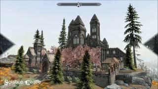 Solstice Castle  Skyrim Special Edition House Mod for PC [upl. by Ohce]