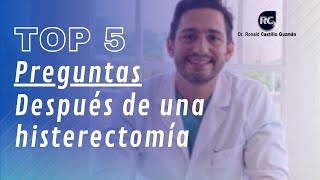 HISTERECTOMIAS SEGURO TE HAS PREGUNTADO ESTO CLIP ESPECIAL EN LA QUINTA PREGUNTA [upl. by Dulcia]