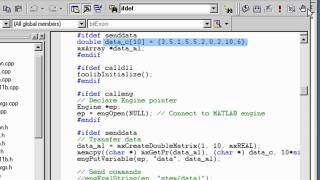 Calling MATLAB from C Code Previous Release [upl. by Nyliret]