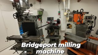 Bridgeport milling machine with Aikron A30 and Align power feed X axis motor [upl. by Conlon]