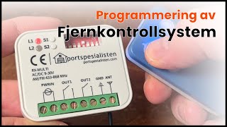 Enkel programmering av Fjernkontrollsystem [upl. by Ecyle]