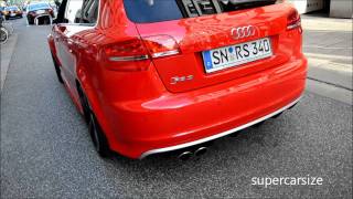 THE NEW Audi RS3 REVs and acceleration [upl. by Lichter]