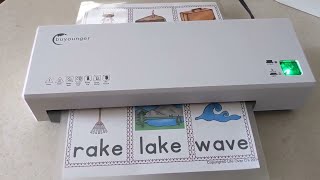 Review Buyounger Laminator 4 in 1 Laminator Machine with Sheets A4 Laminating Machine Hot amp Cold [upl. by Sibella]