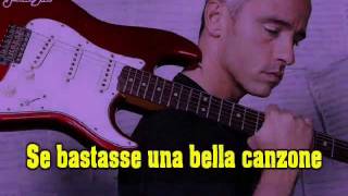 EROS RAMAZZOTTI  Se bastasse una canzone  KARAOKEflv [upl. by Schlenger682]