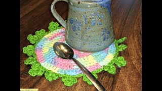 St Patricks Day Crochet DishclothTrivetMug Rug [upl. by Orland333]