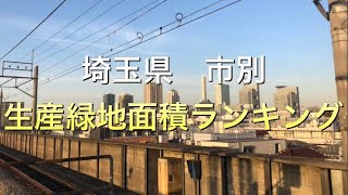 【2022年問題】埼玉県 市別生産緑地面積ランキング！ [upl. by Nylanna]