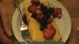 How to Make Cheese Blintzes  The Frugal Chef [upl. by Nedi]