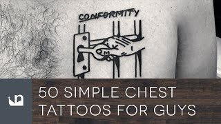 50 Simple Chest Tattoos For Men [upl. by Fidelio]