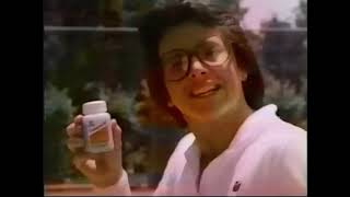 Theragran M vitamin commercial with Billie Jean King 1981 [upl. by Lered41]