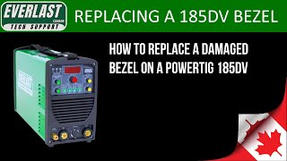 Replacing the Bezels on a Power TIG 185DV [upl. by Haelem]