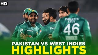 Highlights  Pakistan vs West Indies  T20I  PCB  MK1A [upl. by Boehike]