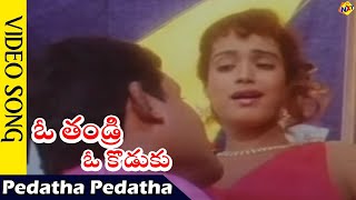 Pedatha Pedatha Video Song O Thandri O koduku Movie Video Songs Vinod Kumar Nadhiya  Vega Music [upl. by Nelubez201]