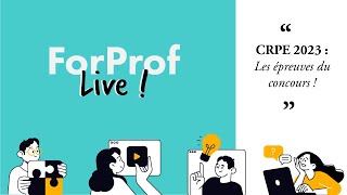 🎓 CRPE 2023  TOUT savoir sur les épreuves du concours [upl. by Anolla]