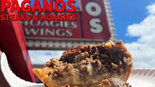 A Cheesesteak with so much meat you can barely see the bread Paganos [upl. by Baillieu]