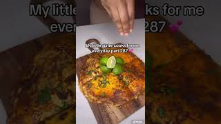 Birria pizza foodie viralvideo littlesistercooks [upl. by Notrub478]